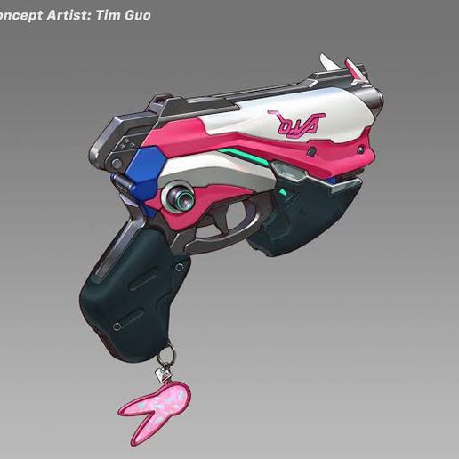 🔫 D.va 2.0 Gun from Overwatch 2・ STL File for ・Cults