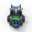 13.jpg Dragster old school à 6 roues à moteur avant Diecast Échelle 1:25