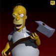 HOMER RENDER CULTS.jpg Archivo STL gratis Los Simpson Homero La Casa del Árbol Brillante del Horror V・Modelo para descargar y imprimir en 3D