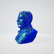 3.png Theodore Roosevelt bust WIREFRAME VORONOI WIREMESH MESH