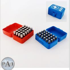003.jpg STL file BATTERY STORAGE BOXES (PRINT-IN-PLACE・3D printer design to download