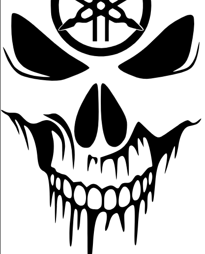 Yamaha Skull Logo - Bold Biker Wall Art (STL & SVG Files) 3D model