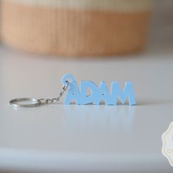 Adam.jpg Fichier STL Porte clef Adam・Modèle à imprimer en 3D à télécharger