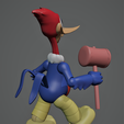 PICA-PAU-5.png Woody Woodpecker Articulated 1940s