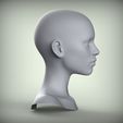 301-голова-16.80.jpg 19 3D Head Face Female Character Women teenager portrait doll 3D model