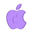 FACE APPLE.STL Bright 3d Apple logo