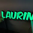 Laurin_Schrift_4.jpeg XXL NAMETAG LED NAME LAMP LAURIN