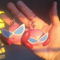 Kirby.jpeg OBJ file Kirby - sticker・3D printable design to download