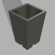 Bonsai-pot-Semi-Cascade-Square-v3.png Vaso per bonsai, vaso quadrato alto