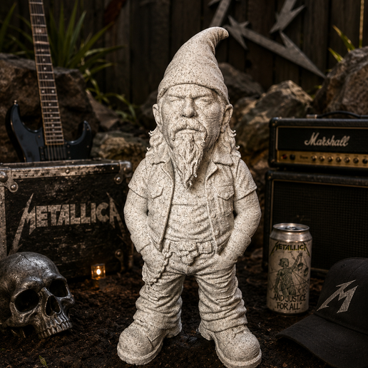 Metallica James Hetfield Garden Gnome