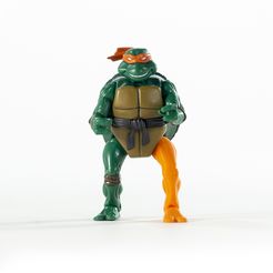 Tortues_Ninjas-jambe-gaucheFACE.jpg Free STL file NINJA TURTLE MUTATION 2003 TMNT・Design to download and 3D print