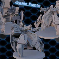 Grasho_Remote.png Fichier STL Ocenia Gra-sho Robot à distance・Modèle à télécharger et à imprimer en 3D