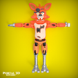 3.png FOXY FLEXY FIVE NIGHTS AT FREDDY'S / PRINT-IN-PLACE WITHOUT SUPPORT
