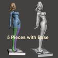 2. 5 pieces.jpg Fichier STL Danseur Holli - BY SPARX・Modèle à télécharger et à imprimer en 3D