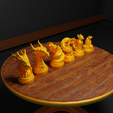2.png Dragon Chess Set Dragon Character Chess Pieces