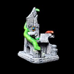 Snake-Throne-A-from-Mystic-Pigeon-gaming-1-B.jpg 3D file Snake Thone Fantasy TTRPG Terrain・3D printer design to download