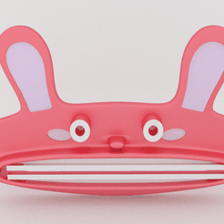 bunny paster pusher.png Archivo STL gratuito Bunny Paste Pusher・Design para impresora 3D para descargar
