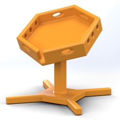 perspective-view.jpg Hexagon Soap Holder with four leg stand