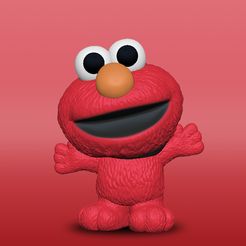 Elmo_sale.jpg Fichier STL Jouet Elmo Preshcool・Plan à imprimer en 3D à télécharger