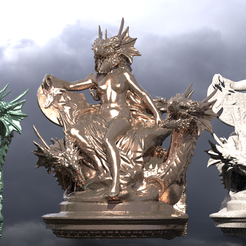 untitled.1844.png OBJ-Datei Drachenkönigin auf dem Thron 2・3D-druckbares Design zum Herunterladen