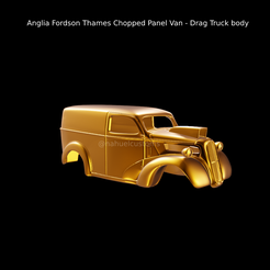 Anglia Fordson Thames Chopped Panel Van - Drag Truck body Fichier STL Anglia Fordson Thames Chopped Panel Van - Carrosserie de camion de drague・Plan pour imprimante 3D à télécharger