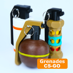 grenades.png Fichier 3D CS-GO Grenades | trois grenades | Grenades Pack・Modèle pour impression 3D à télécharger