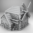 1.png Medieval Castle Diorama - Windmill building