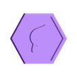 hexagon_leave.stl 81 Symbol Meeple Hexagons Collection – 3D Printable Game Tokens
