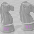 v1-v2.jpg Kasparov Chess Computer spare Knight / Horse (SciSys / SaiTek)