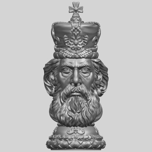 06_TDA0254_Chess-The_KingA01.png Download free file Chess-The King • Design to 3D print, GeorgesNikkei