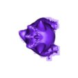 grumpy_gengar_presupported.stl Gengar gruñón con peluche de pikachu