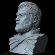Beric03.RGB_color.jpg Beric Dondarrion from Game of thrones, 3d Printable Model, Bust, 200mm tall