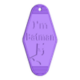 Im_Batman.stl Keychain I'm Batman