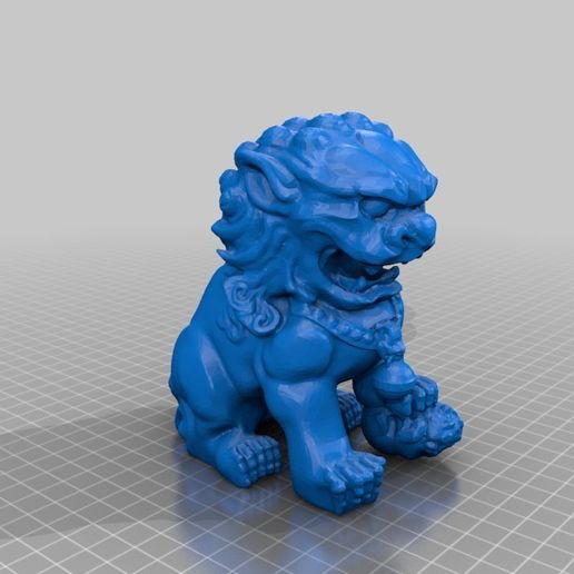 foo dog 3D model