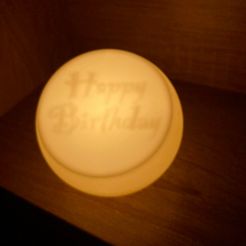 line_2803815369809646.jpg Happy Birthday Silhouette Letter Lampshade