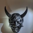 20211024_174320.jpg Hannya Mask Pendant Magnet 7 Oni Mask Samurai Mask 3D print model