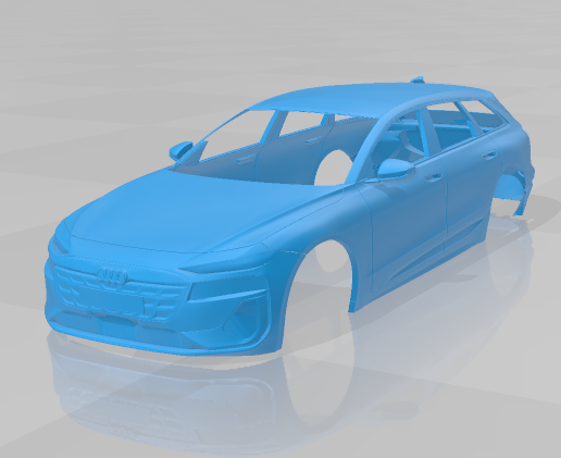 Audi A6 Avant e-tron 2025 - Body Car STL Model 3D model