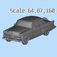 0_5.jpg Classic american car Crestline Sunliner 3D PRINTABLE MODEL