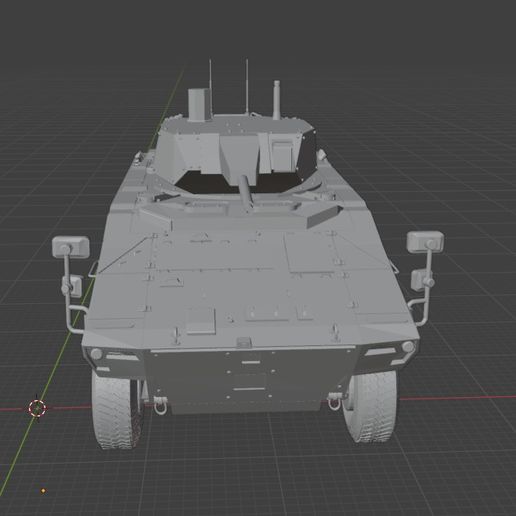 Modern 8x8 Armored Fighting Vehicle – Detailed 3D Printable STL