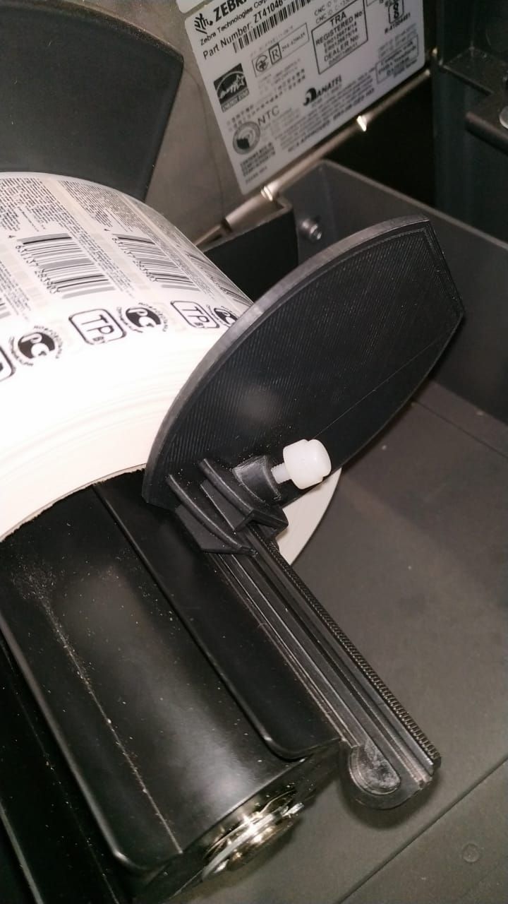 STL file Zebra zt410 label printer stacker・3D printer design to