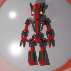 image3.png Free STL file Nano the little robot / Print in place flex・Object to download and to 3D print