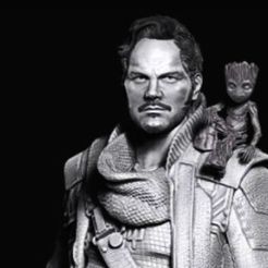 Screenshot_5.jpg Free 3D file Star Lord Peter Quill - Guardians of the Galaxy - Marvel・Design to download and 3D print