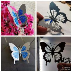 IMG_20170406_161614.jpg Free STL file Blue Butterfly - Papillon bleu・Design to download and 3D print