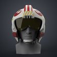 Skywalker_Pilot_Helmet-3Demon_2.jpg 3D-Datei Luke Skywalker X-Wing Pilot Helm - Star Wars・Design zum Herunterladen und 3D-Drucken