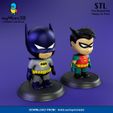 001_BR_Color.jpg Cute chibi figures of Batman and Robin | 3D print models.