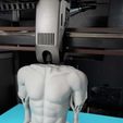 IMG-20260315-WA0004.jpg Schmuck-Halsketten-Präsentationsständer / Kopfloser athletischer Torso auf einem Marmorsockel