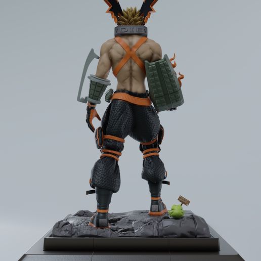  👾 Katsuki Bakugou・ STL File for 3D printing・Cults Bildidee 