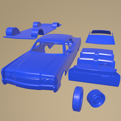 d16_005.png STL file Lincoln Continental sedan 1968 PRINTABLE CAR IN SEPARATE PARTS・3D printable model to download