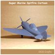 Super Marine Spitfire OCG Crafts Super Marine Spitfire Cartoon