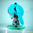 05.png Cute Chibi Hatsune Miku - Vocaloid Anime Figure - for 3D Printing